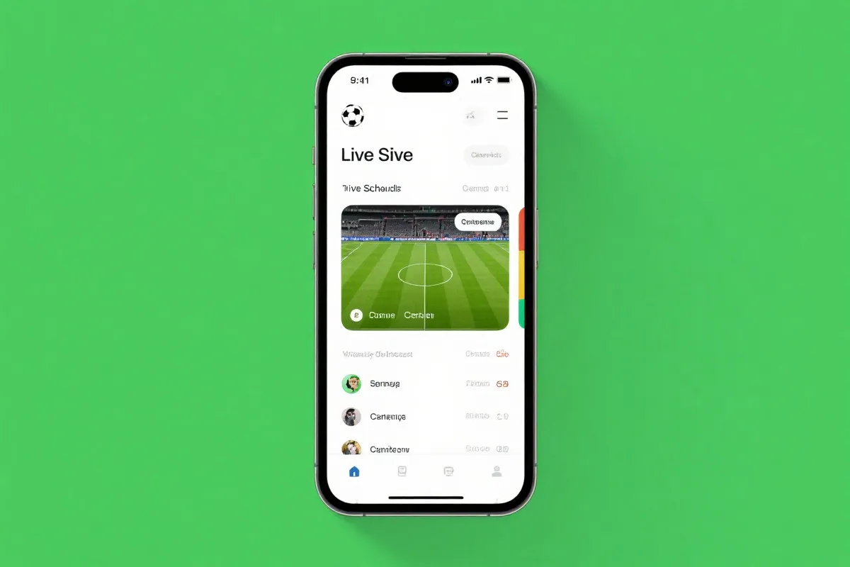 App界面预览 - 足球联赛直播